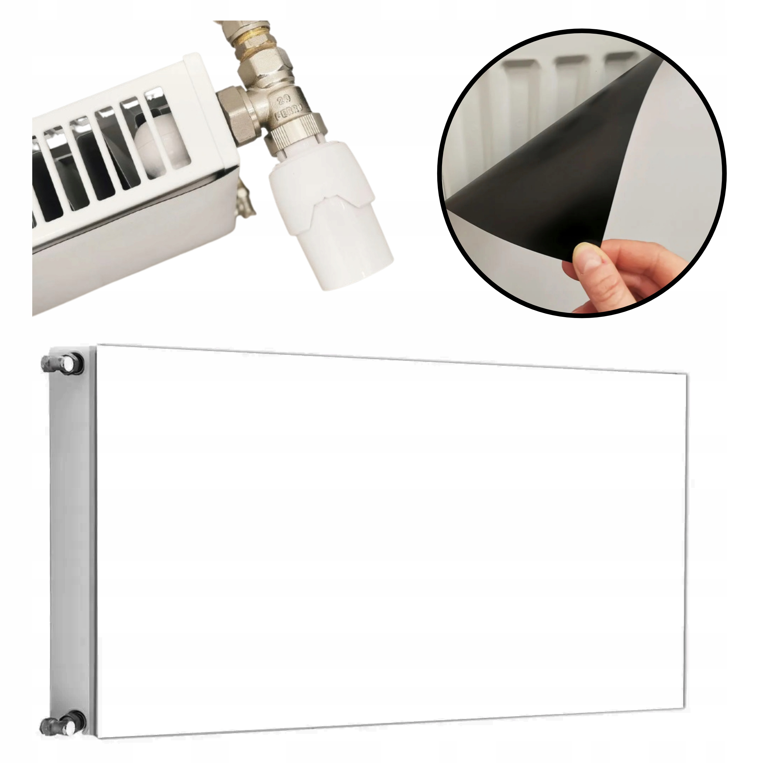 OSŁONA NA KALORYFER MAGNETYCZNA 100x60 BIAŁA FOTOTAPETA