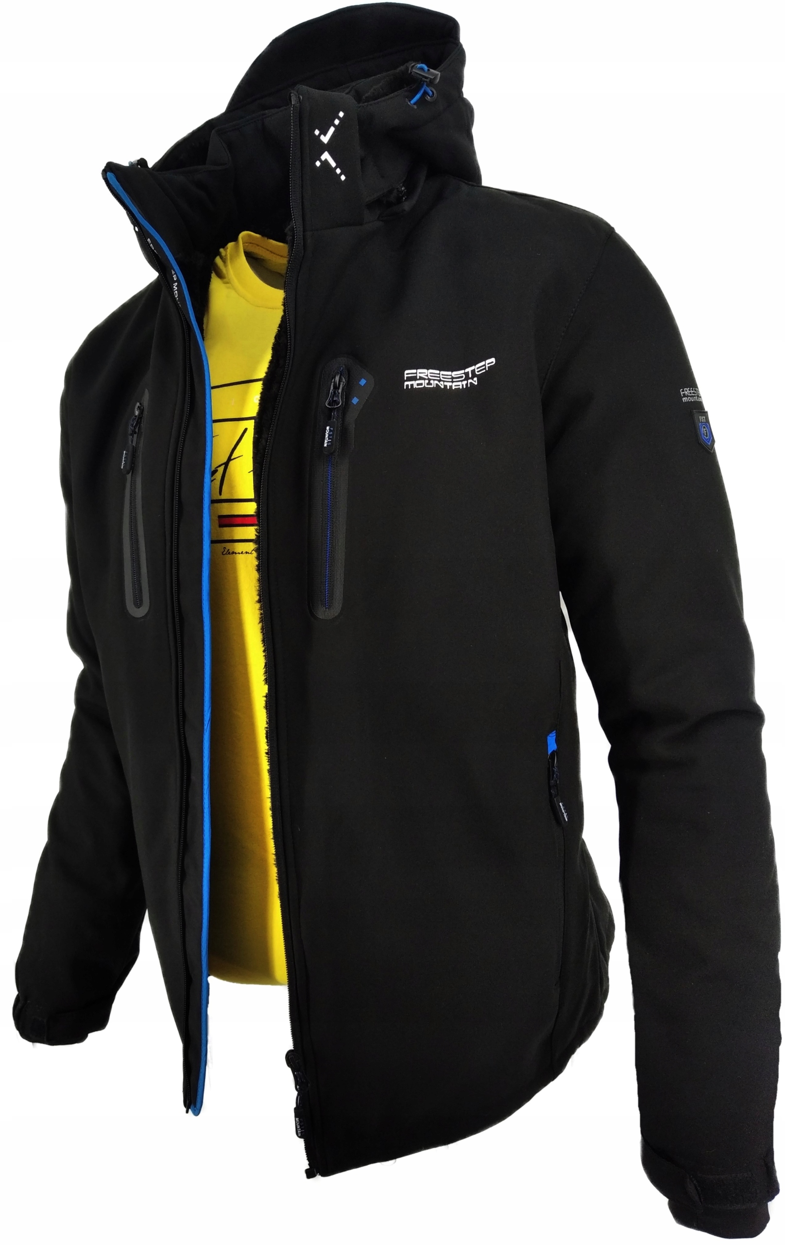 Pánská Zimní Bunda Černá Proti Dešti Zateplená Fst MP73 XXXL 3XL