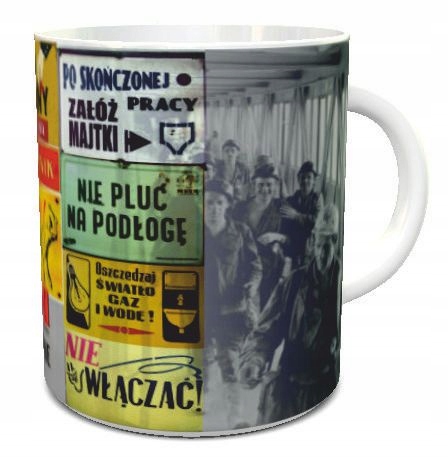 Kubek do kawy pamiątki PRL Towar macany dla macant Marka inna