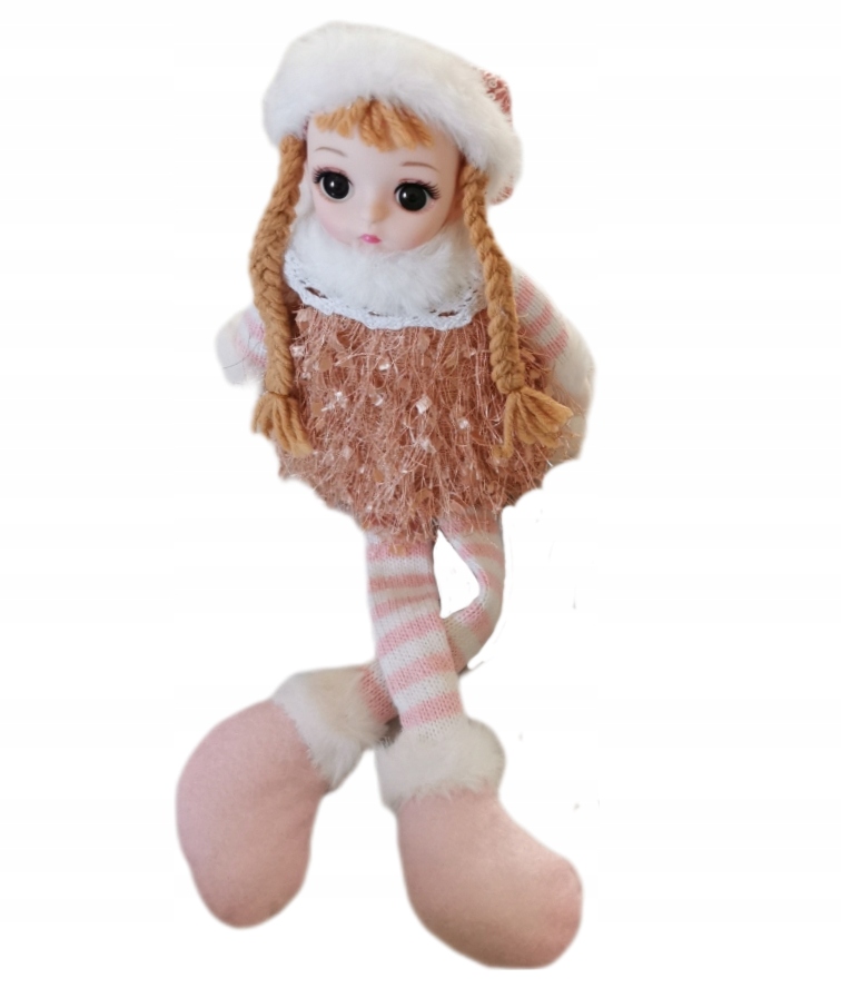 

Lalka Zimowa Laleczki Świąteczne siedzI Ładne Oczy