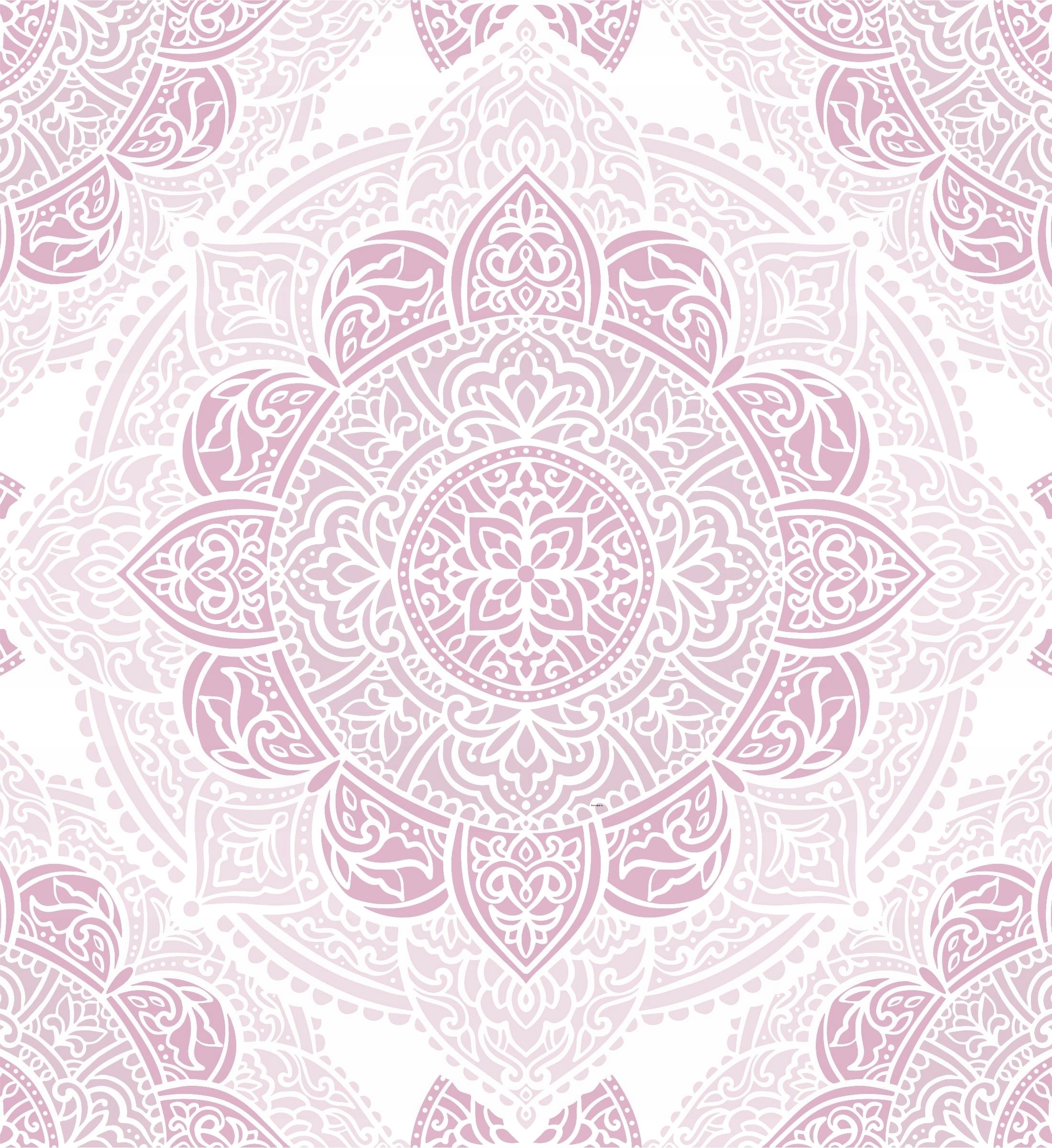 Moderní přehoz 220x210 Mandala růžová 67