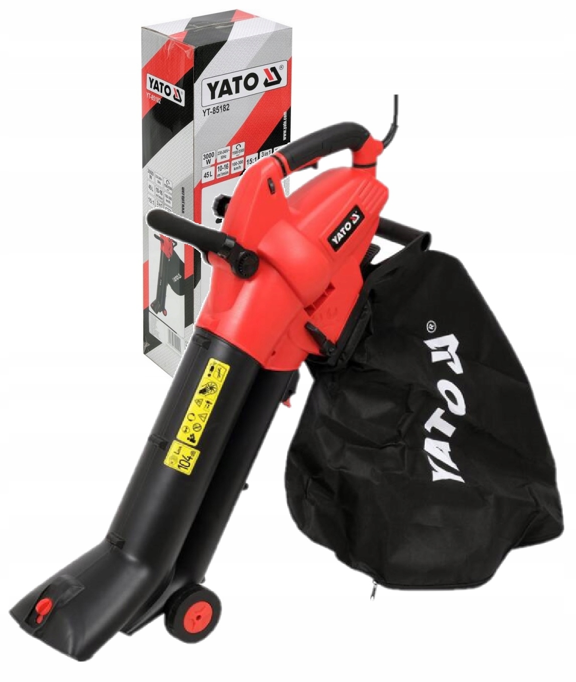 Elektrický Fúkač Na Lístie S Drvičom 3000 W 45 L YT-85182