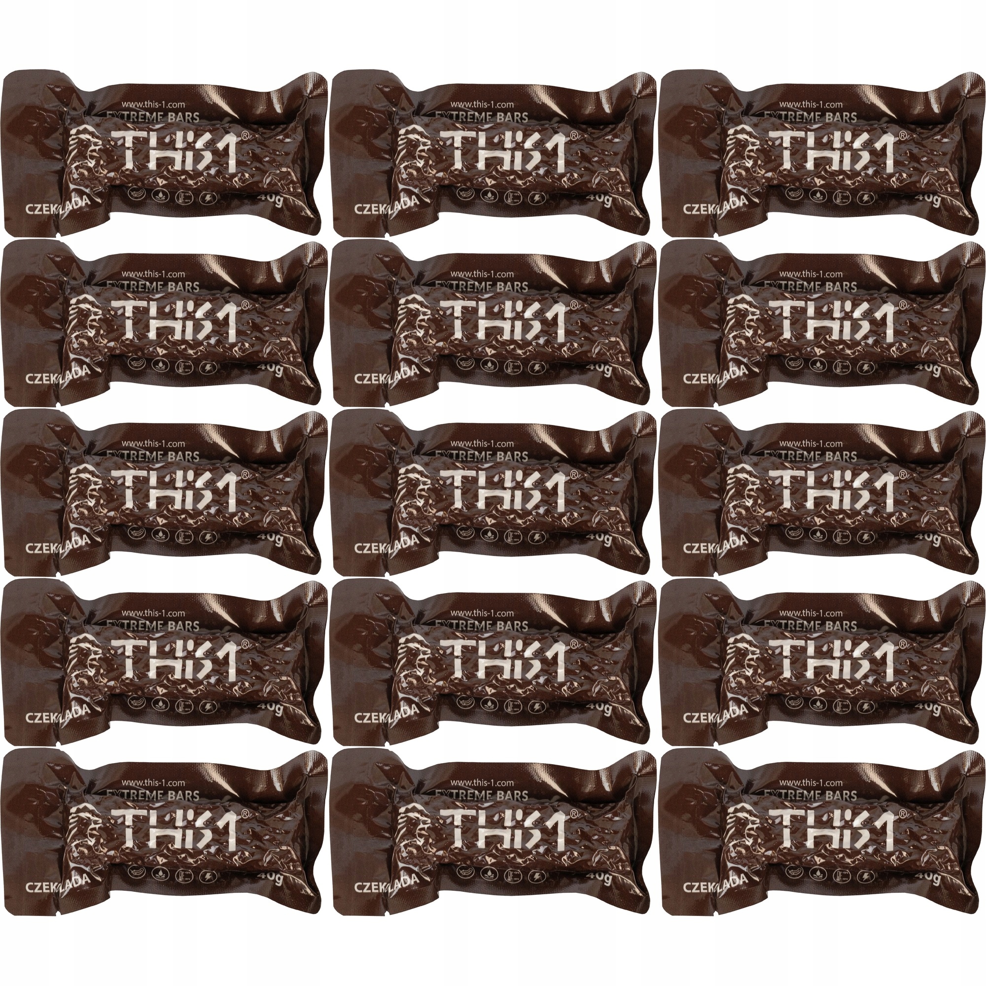 Zestaw batonów THIS-1 Baton energetyczny orzechy i czekolada 40 g 15 szt.