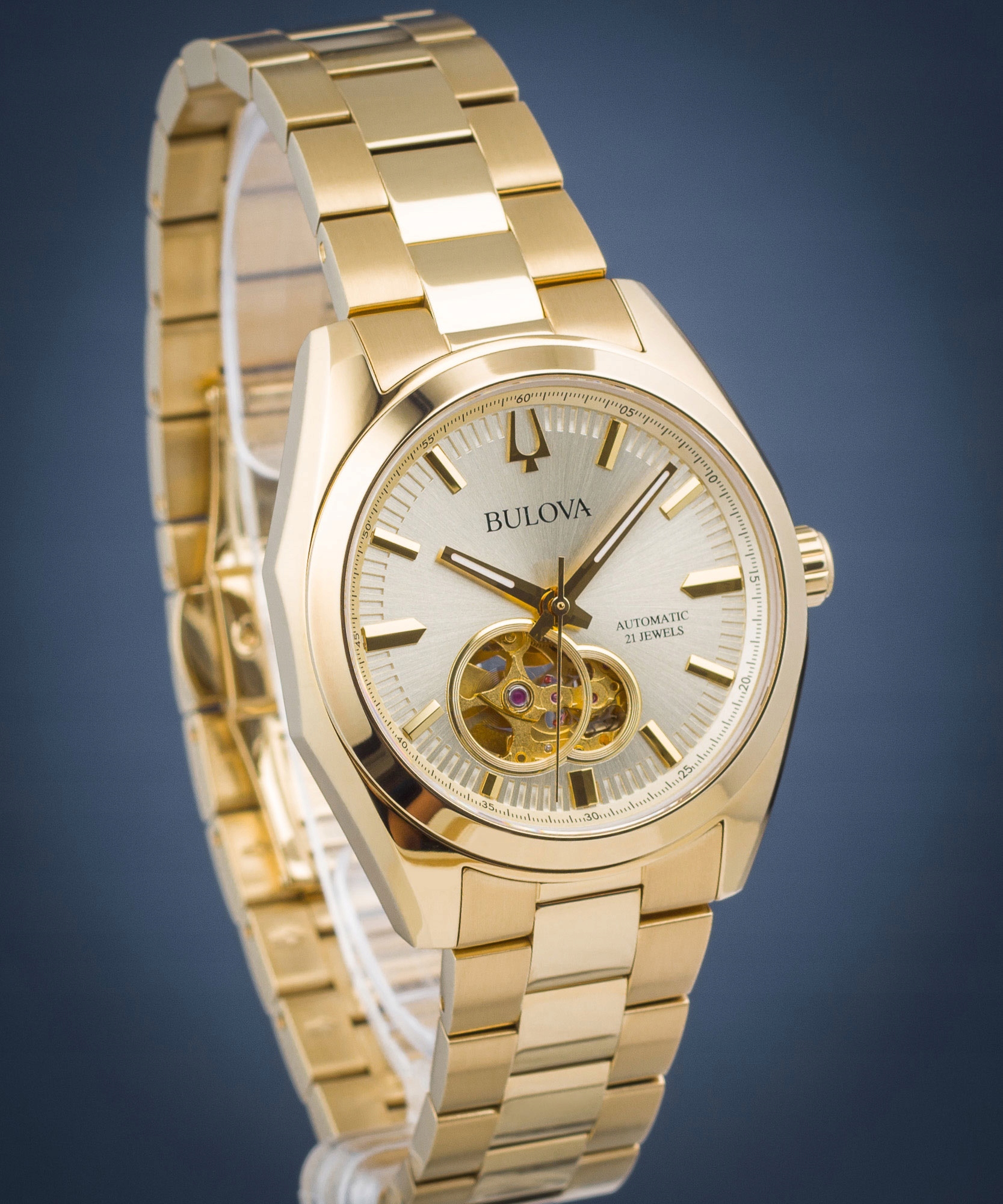 Pánské hodinky Bulova Classic Surveyor Open Heart Automatic Bulova -97A182