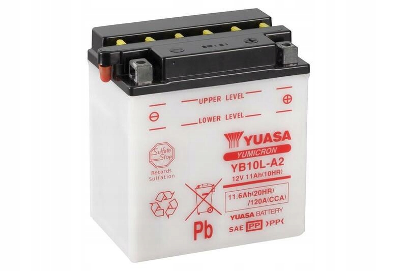 Konvenčné batérie Yuasa bez kyselinovej sady YB10L-A2 YB10L-A2