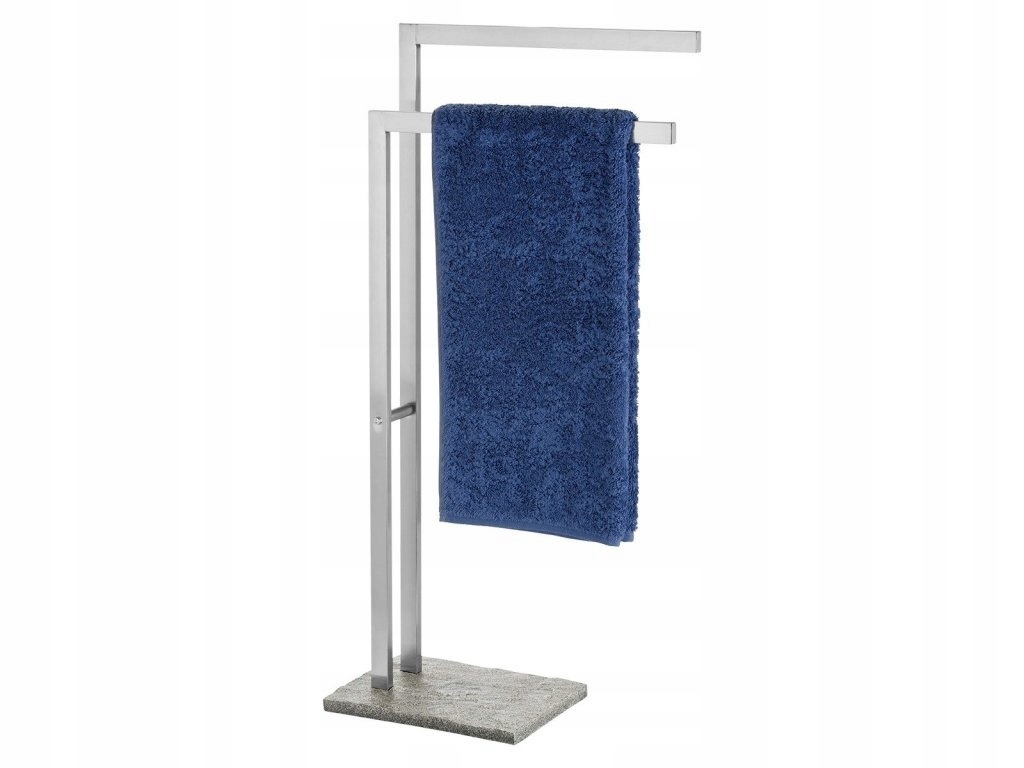 Kúpeľňový stojanový vešiak na uteráky Granite 2-ramenný, Wenko