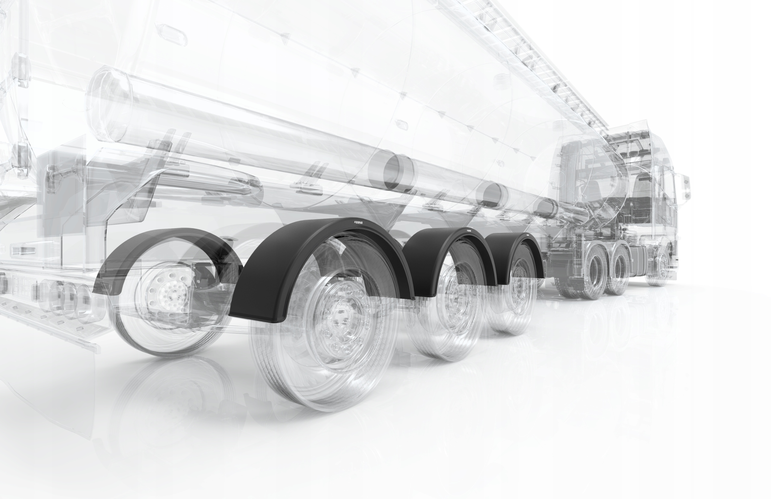 Błotnik nadkole naczepa wywrotka TIR DK1580 DOMAR Typ samochodu Samochody dostawcze Samochody ciężarowe