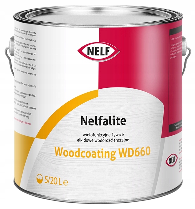 Nelf Farba kryjąca do drewna Żywica 5L Ral 7026 Wd 660