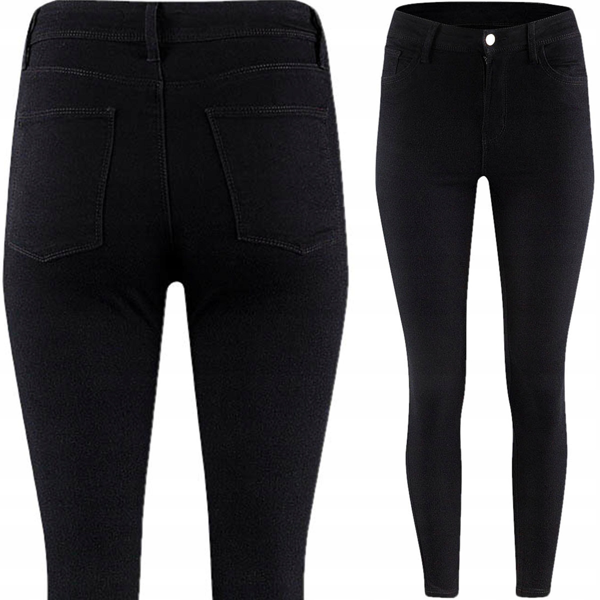

Primark Damskie Czarne Spodnie Jeansy Rurki L 40