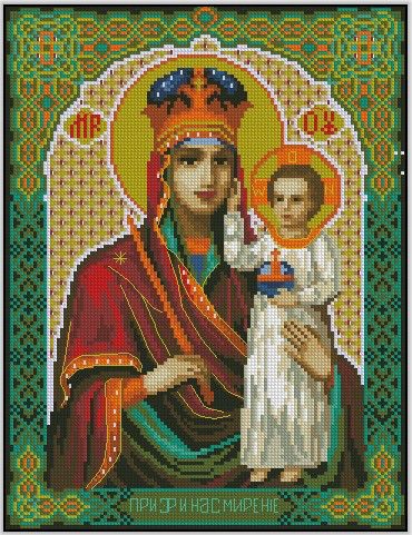 Křížková výšivka počítaná sada (kanva, mulina)