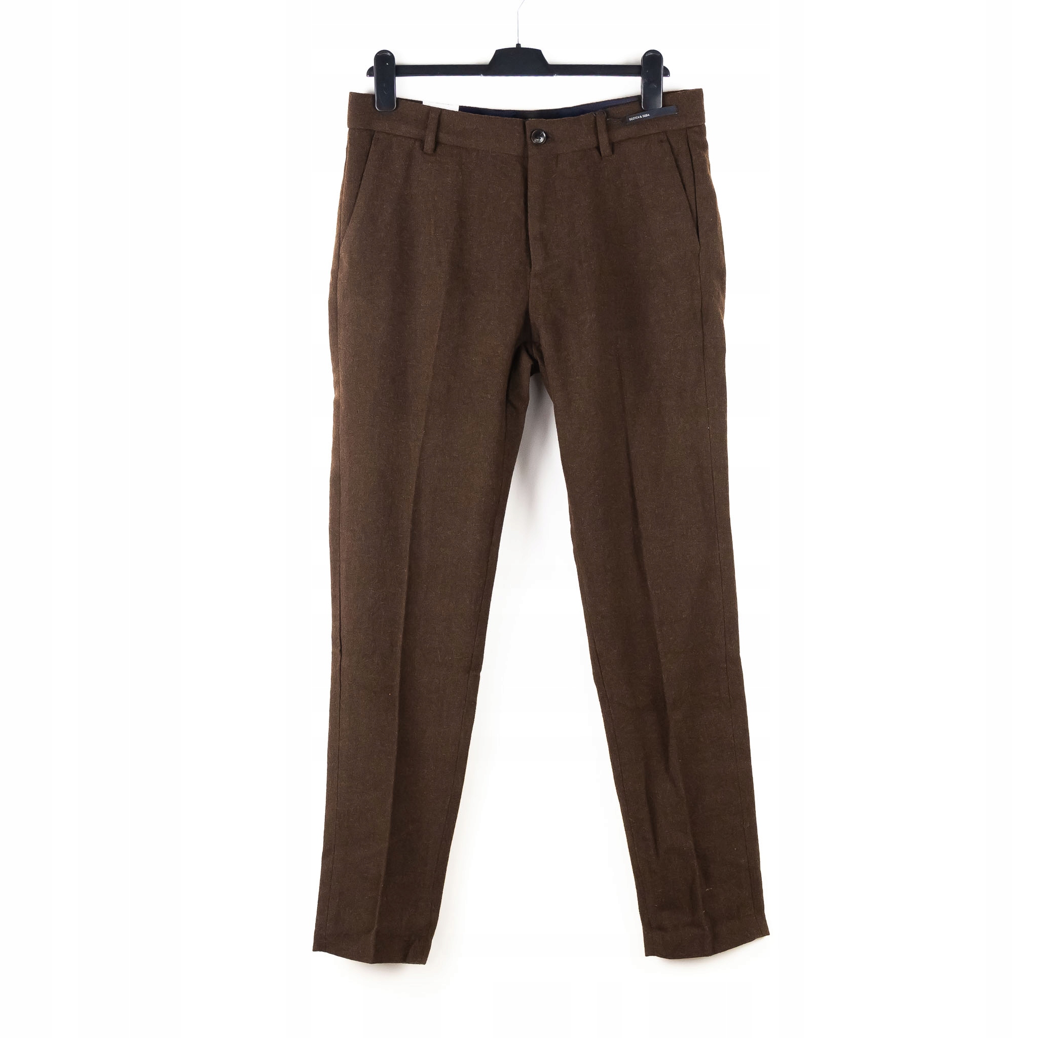 Pánské Kalhoty Scotch&soda Stuart Hnědé Elegantní Slim Fit 31/32