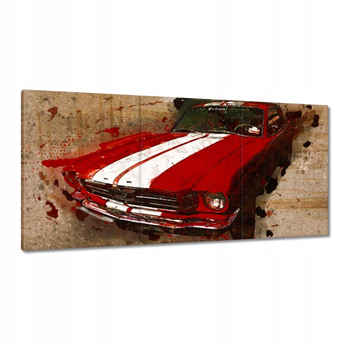 Obrazy 180x90 Červený Ford Mustang Usa