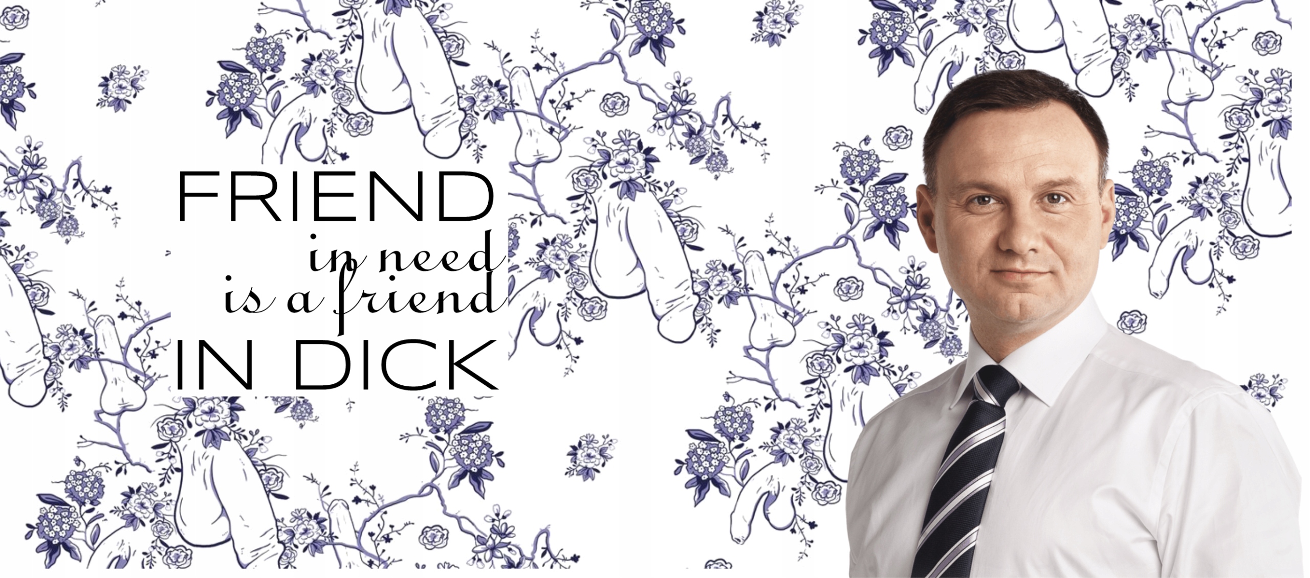 KUBEK FRIEND IN NEED IS A FRIEND IN DICK PREZENT Materiał ceramika