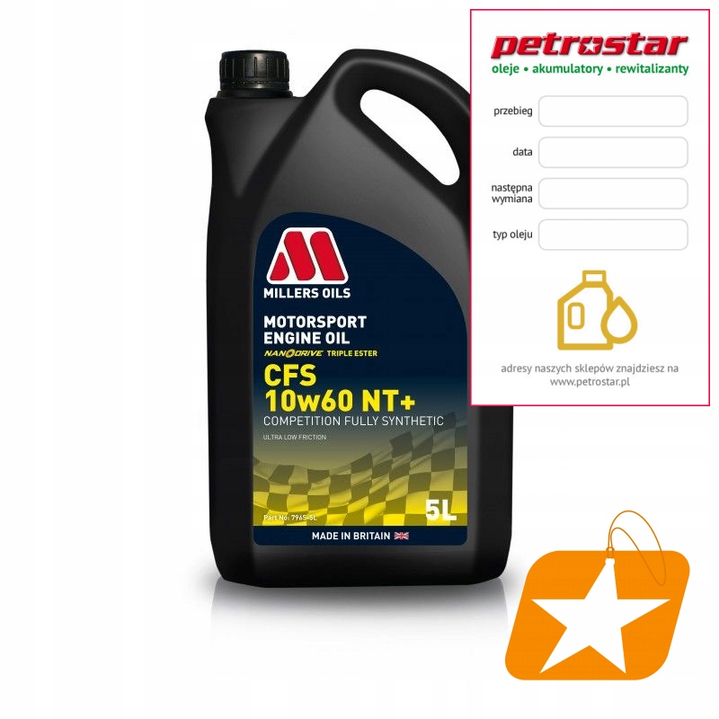 Millers Nanodrive Cfs Nt+ 10W60 5L