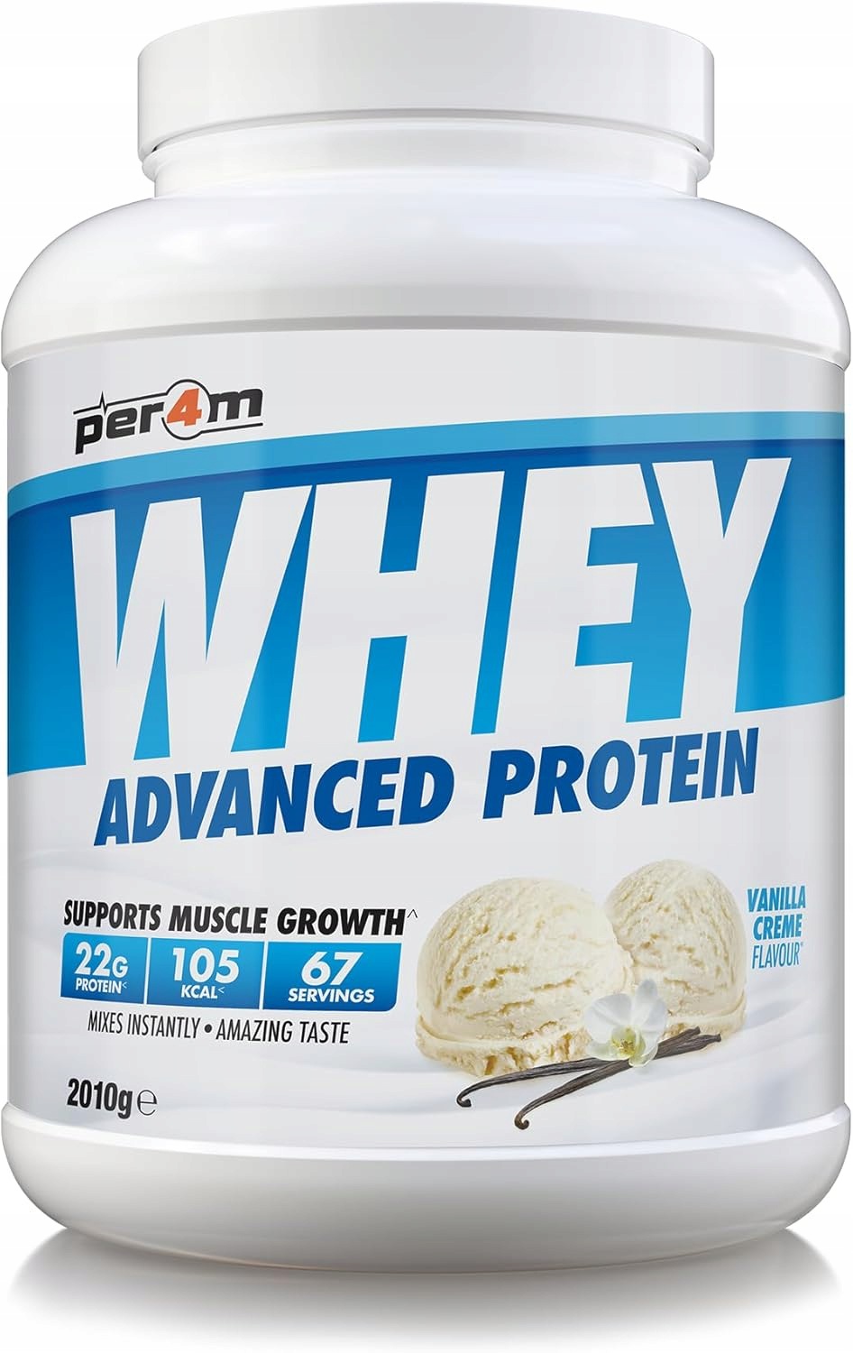 Per4M Whey Advanced Protein Vanilla Creme 2010 g – hustá protein