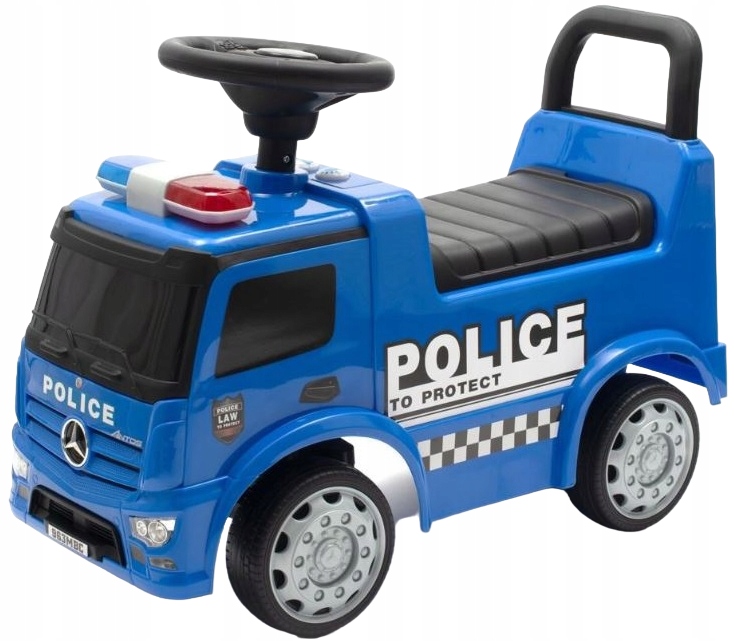 Baby MIX Jeździk Policja Radiowóz Policyjny Mercedes Schowek Pchacz Dźwięki