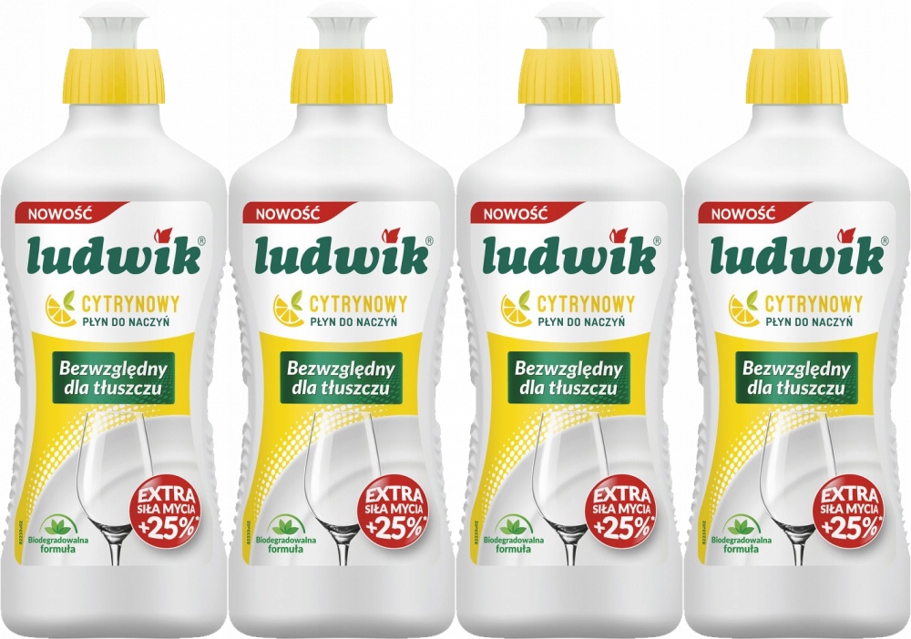 

Ludwik Płyn do mycia naczyń cytrynowy 900 g x 4