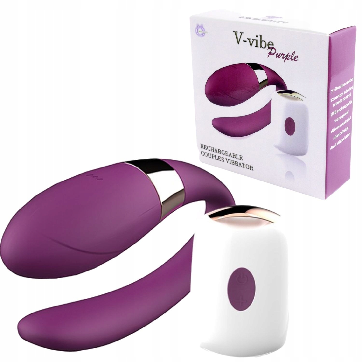 

V-Vibe Stymulator dla Par Różowy Fioletowy