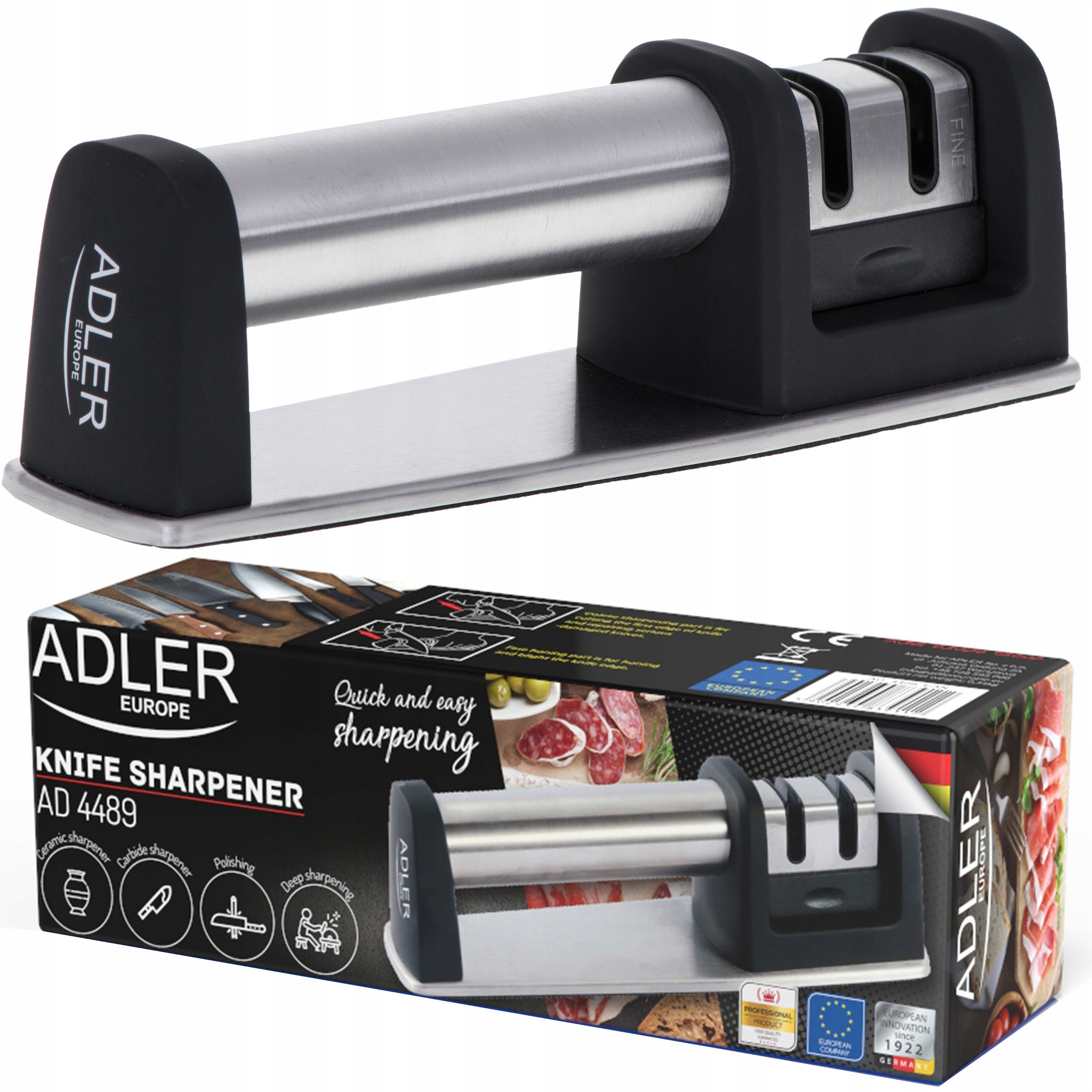 

Ostrzałka Do Noży Osełka Ceramiczna Dwufazowa Inox