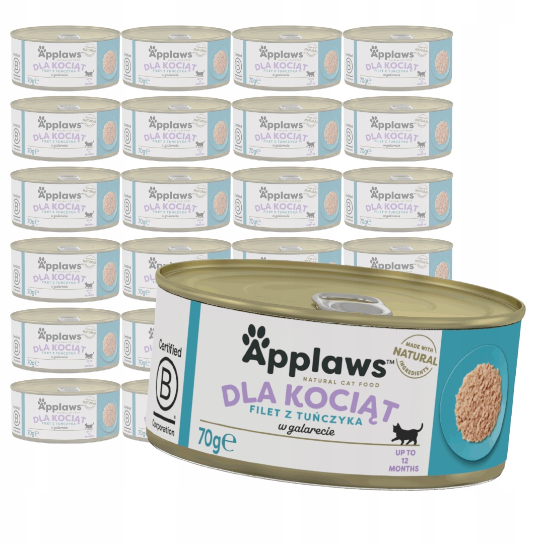 Levně Applaws Cat Vlhké Krmivo pro koťata 24x70 g Filé z tuňáka v želé