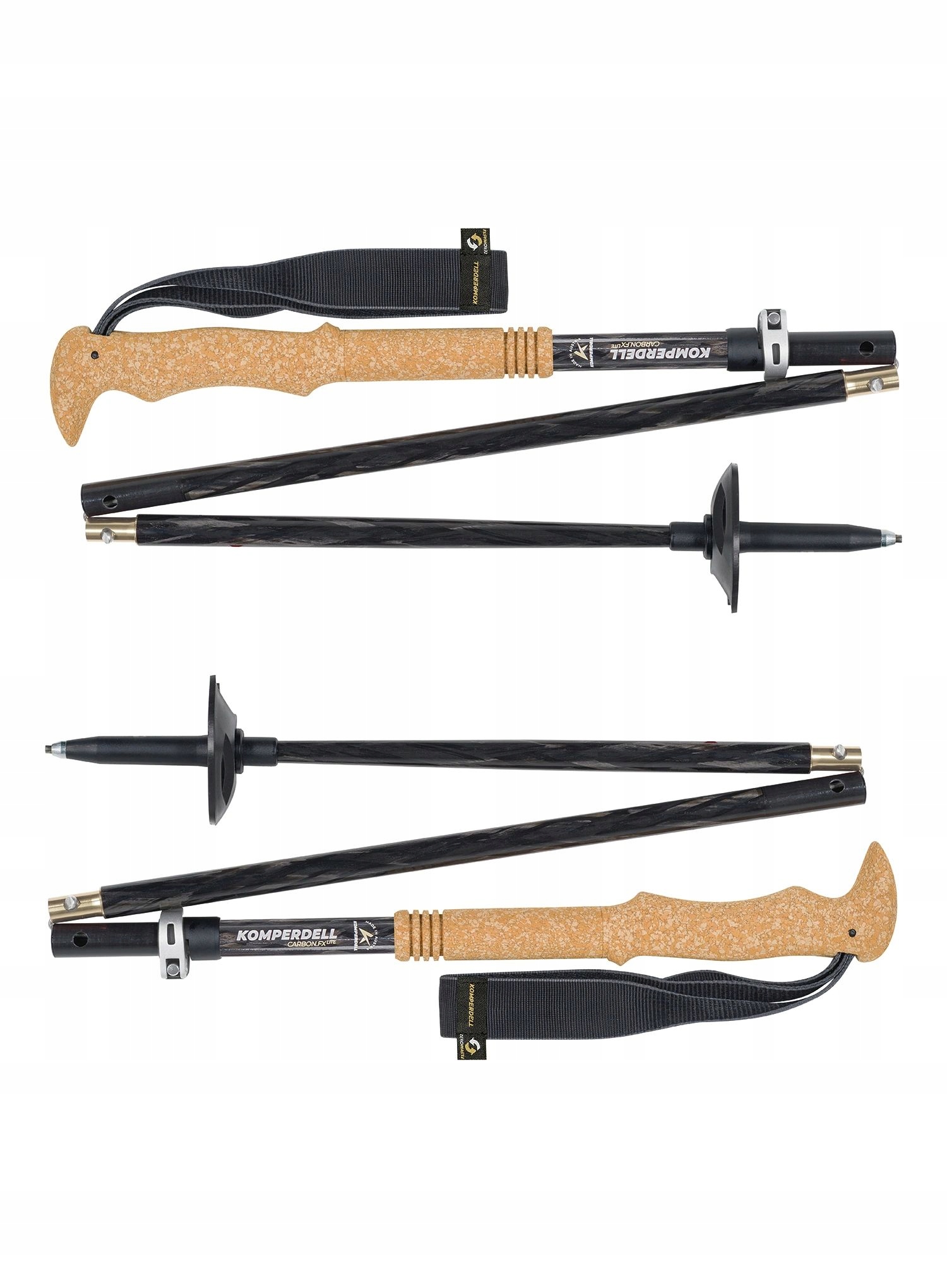 Kije trekkingowe Komperdell Fx Lite Carbon Vario Summit titan