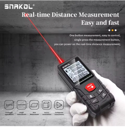 Laserový dálkoměr 70 m Snakol Měřič vzdálenosti Nový