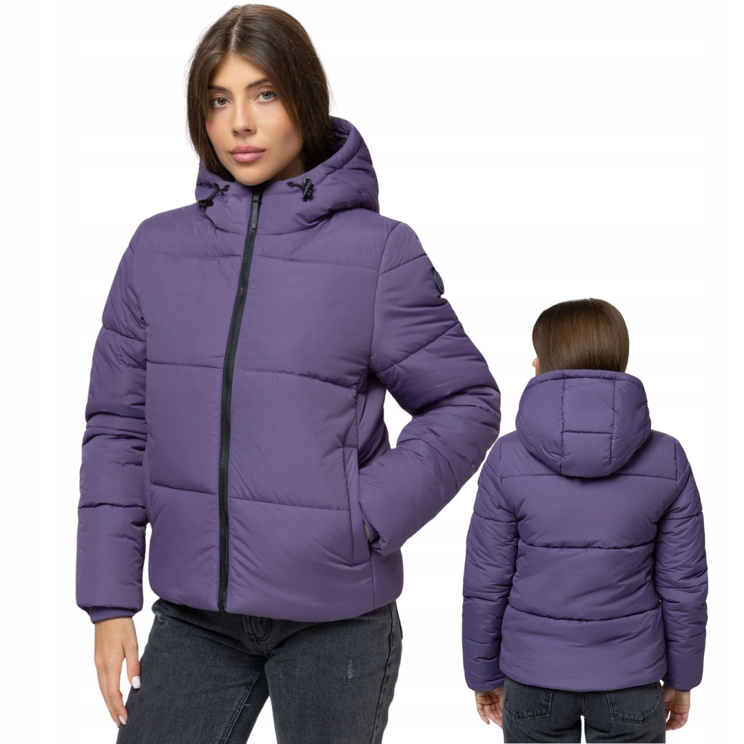 Pitbull West Coast Dámská Zimní Bunda S Kapucí Vista Fialová Xs