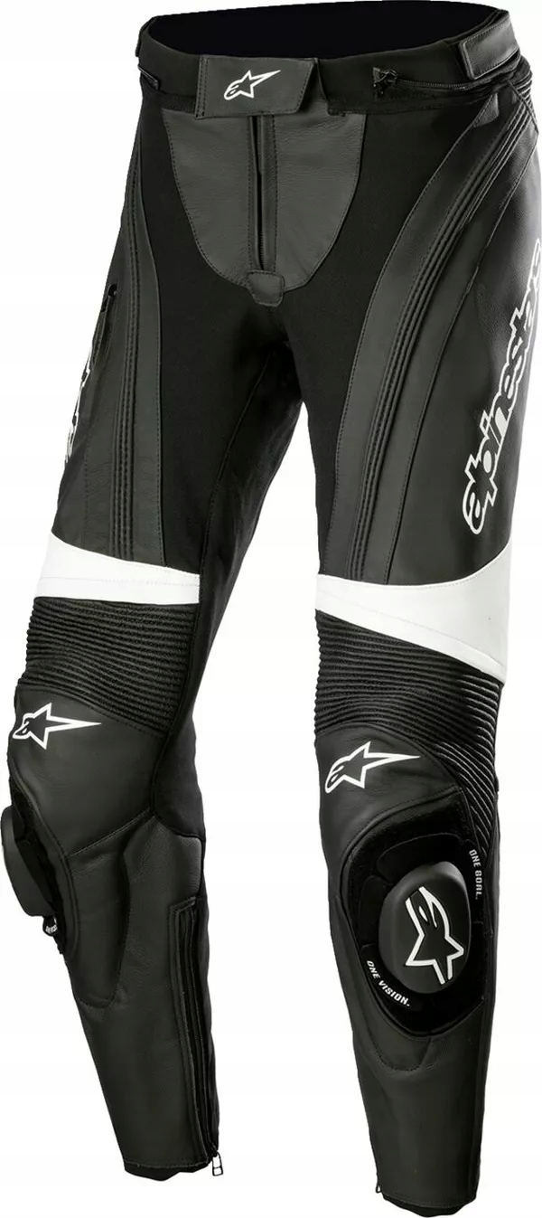 Dámske kožené nohavice Alpinestars Stella Missile v3 black/whi 42