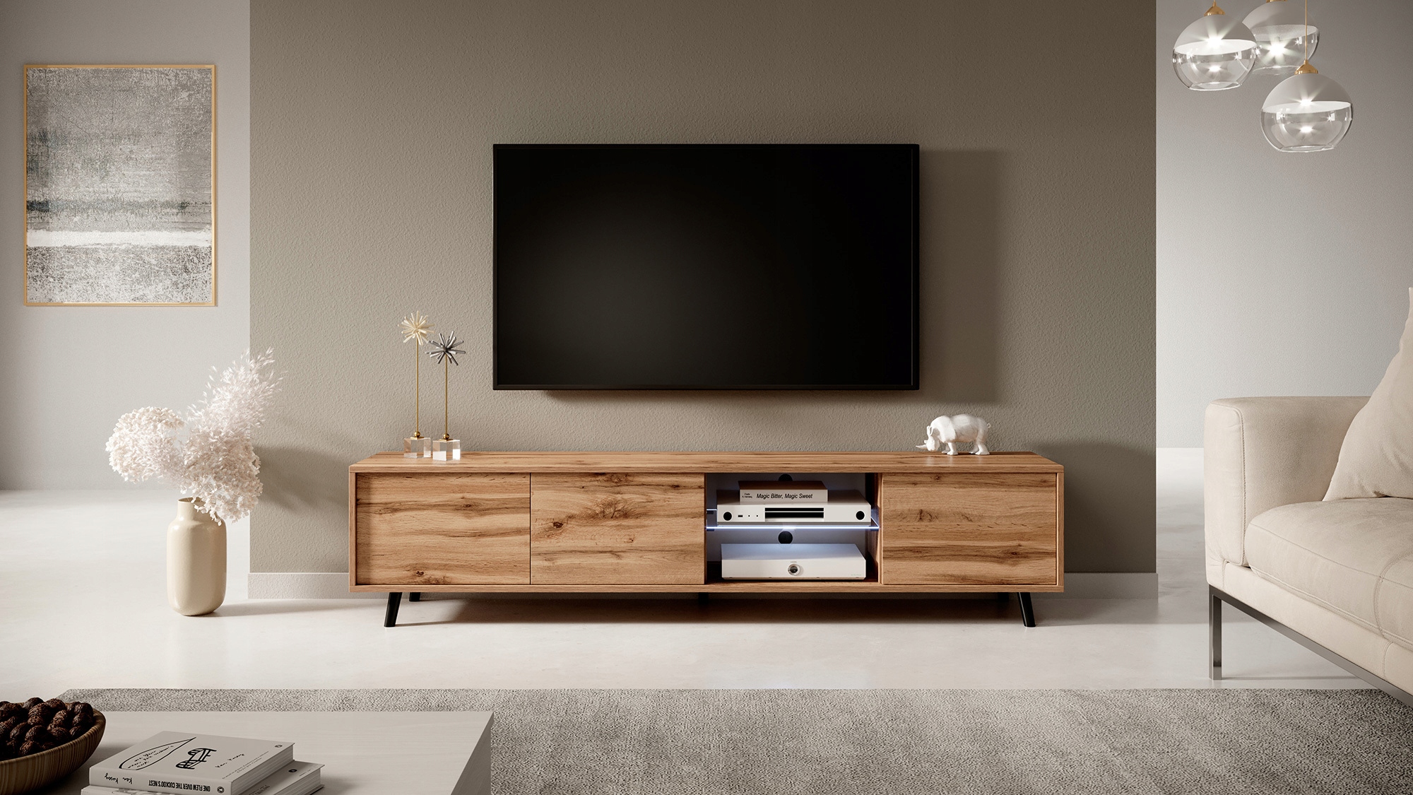 Szafka RTV Galhad Dąb wotan Typ stojąca