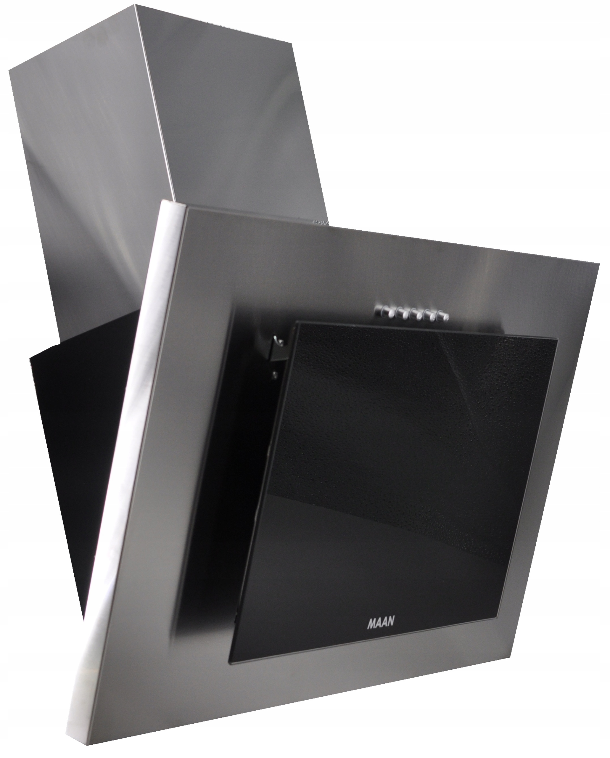 

Okap kuchenny Maan 50cm Srebrny Szkło Cichy Led