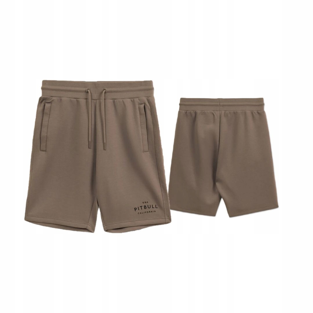 Pitbull West Coast Pánské Teplákové Kraťasy Sampson Hnědé Tupe S