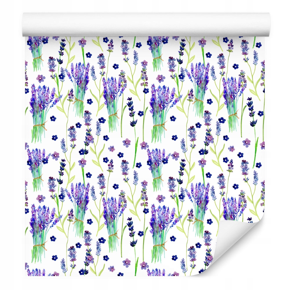 Tapeta do ložnice, květy, levandule, listy, zeleň