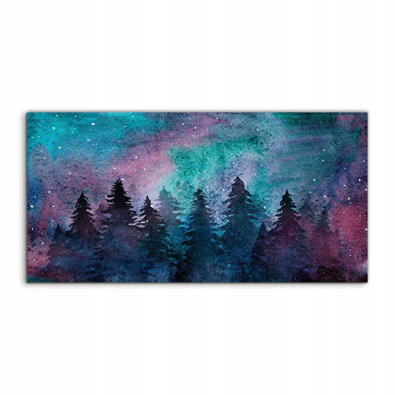 

Obraz akrylowy 120x60 ścienny Akwarele Las Gwiazdy