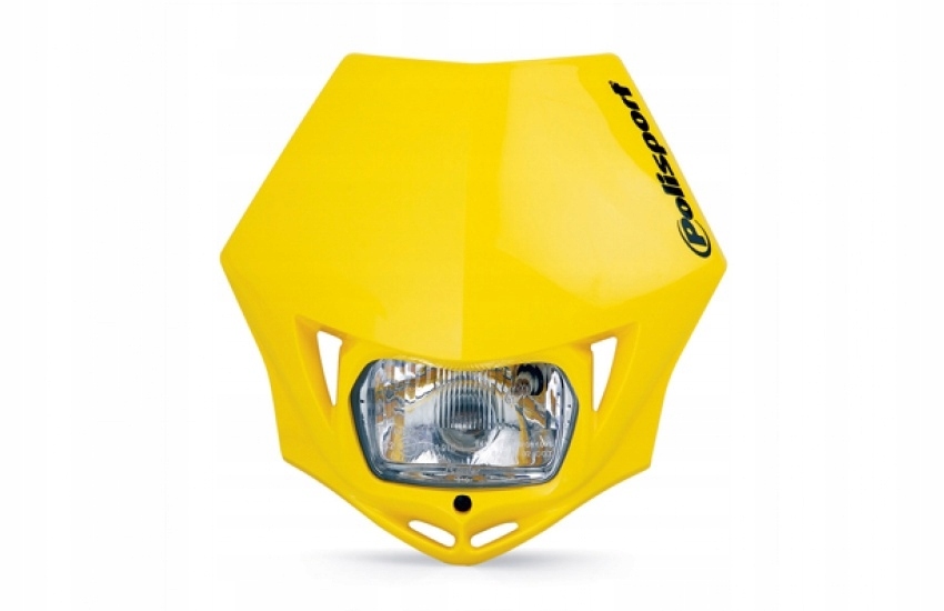 Polisport Propagácia Predná Lampa Model MMX (bežná Žiarovka) Žltá Farba ()