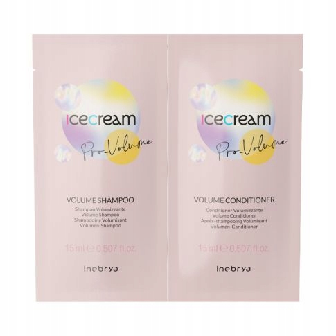 

Inebrya ProVolume Próbka Szampon 15ml Maska 15ml