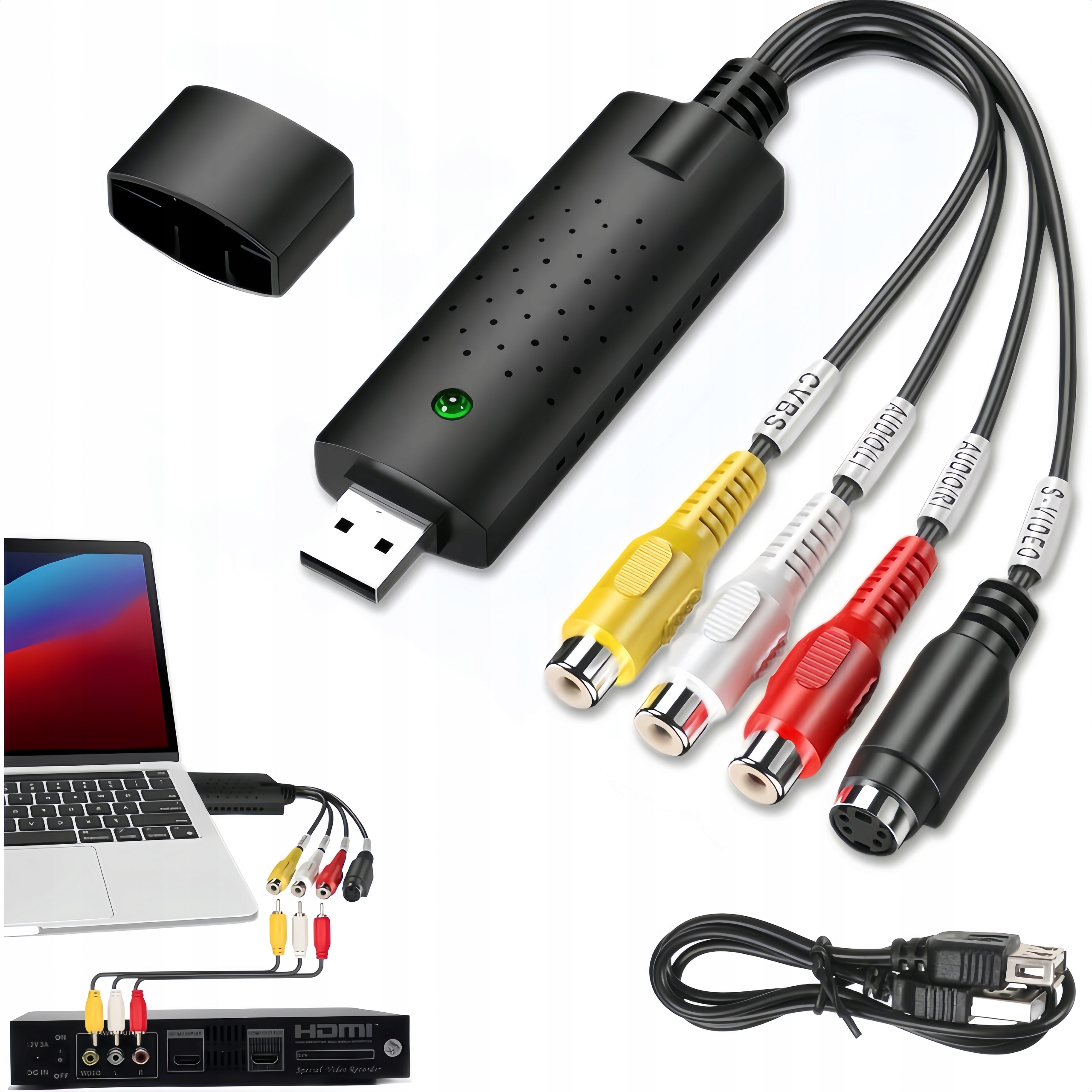 Nagrywarka obrazu VHS grabber do USB RCA cinch