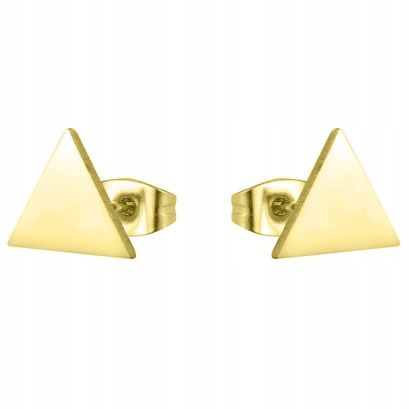 

Kolczyki Złote Stal 316L Trójkąt Pełny K9