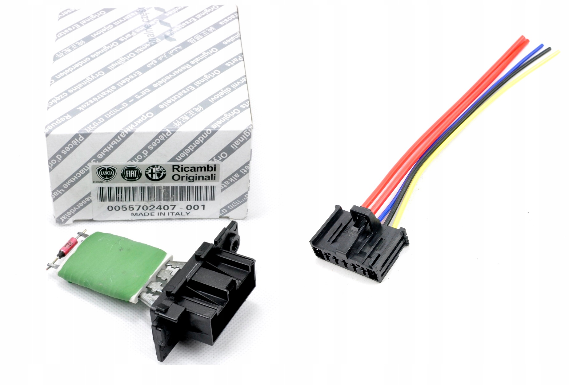 55702407 - Резистор вентилятора + вилка CITROEN JUMPER 2006-