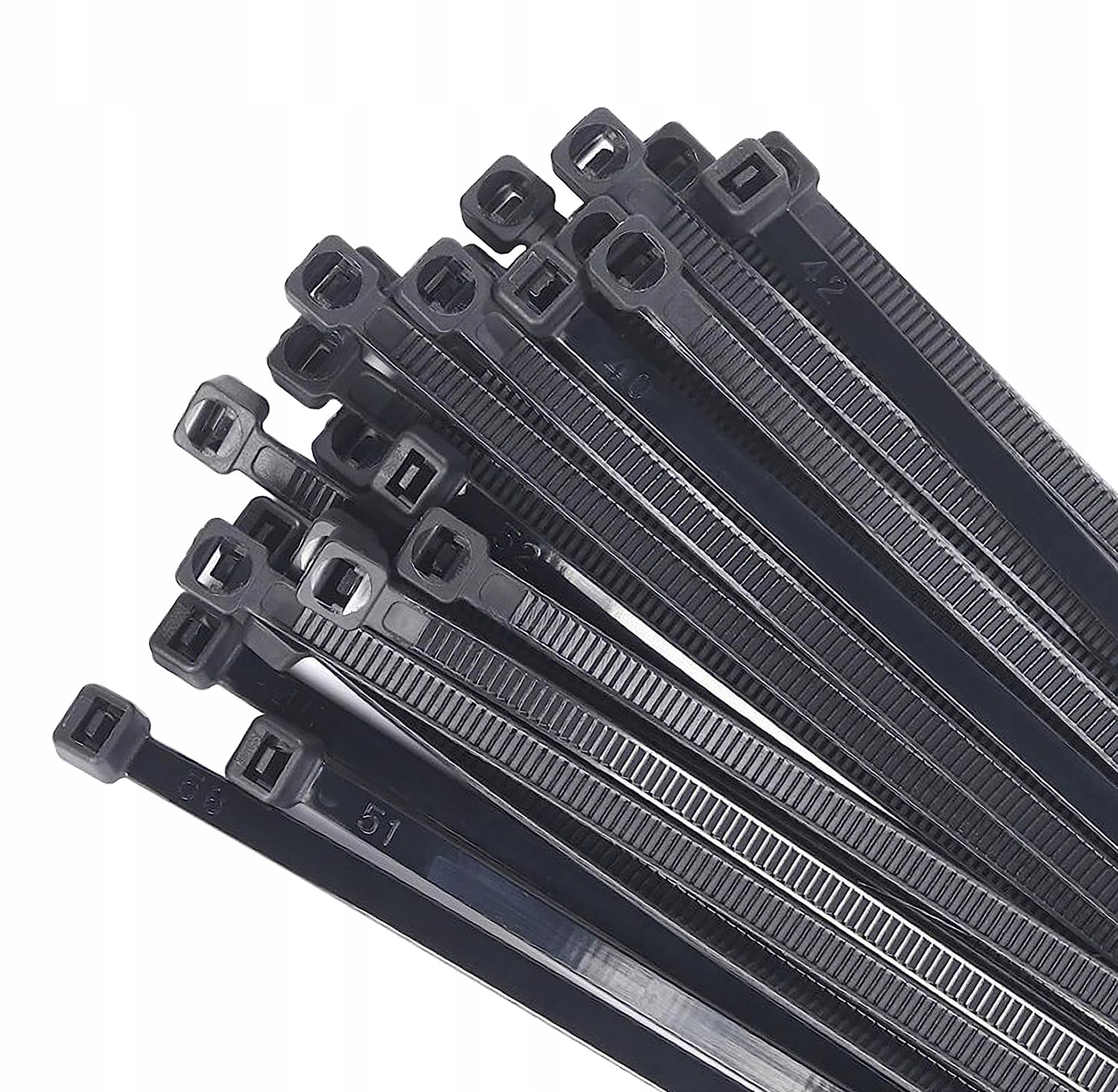 MOCNE OPASKI ZACISKOWE KABLOWE TRYTKI 400 x 4 mm Szerokość 4 mm