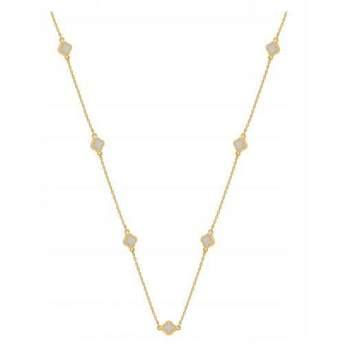 Náhrdelník ze zlata 585 s opály ve tvaru jetele je ideální na narozeniny