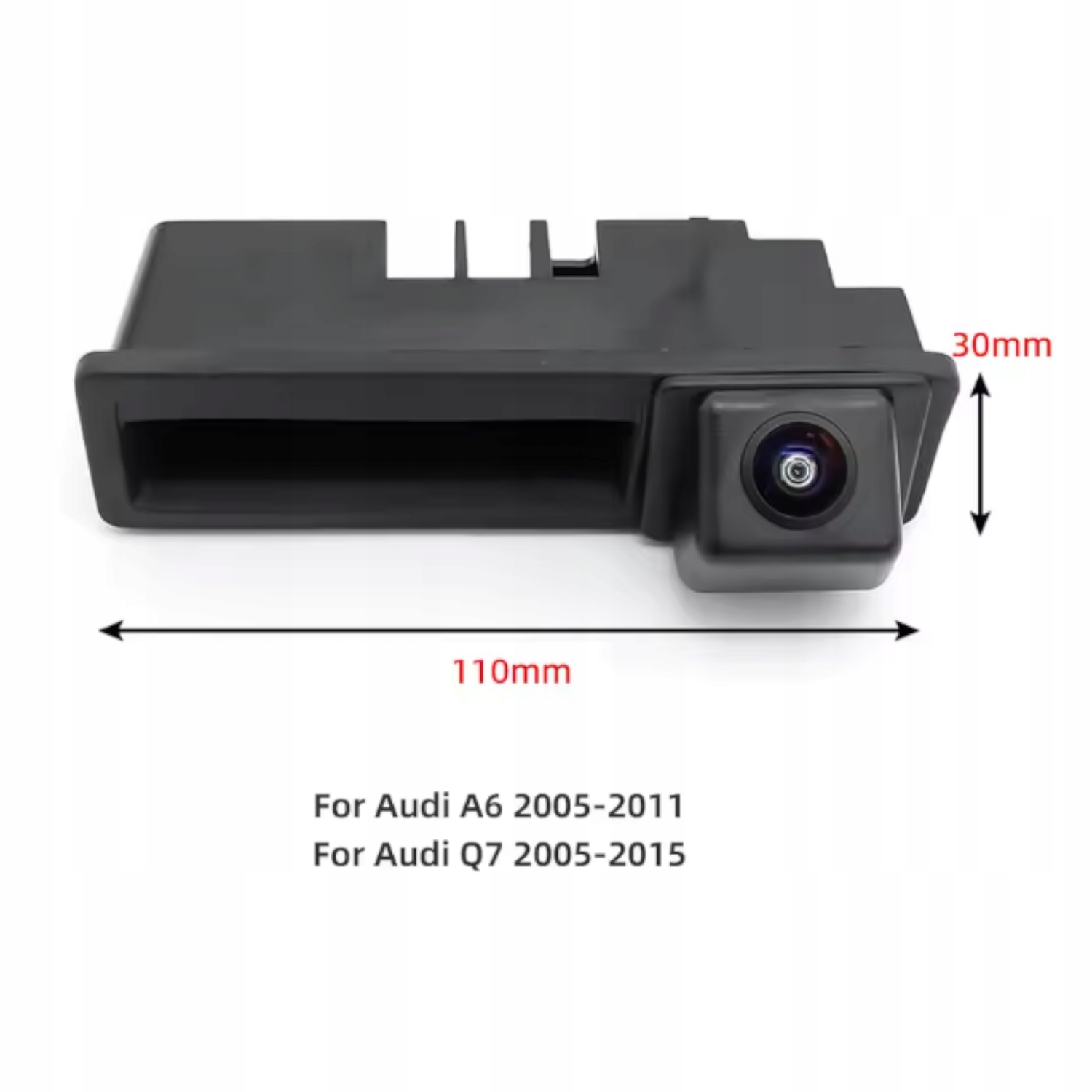 Kamera cofania w klamkę bagażnika do Audi Q7 4L / Audi A6 C6 / 720p IP67