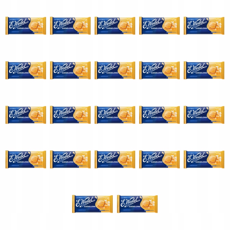 E.Wedel Czekolada biała karmelowa 80g X22