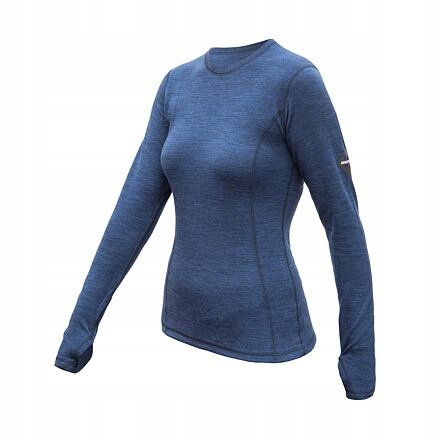 Sensor Merino Bold dámské triko dl.rukáv cool blue velikost M