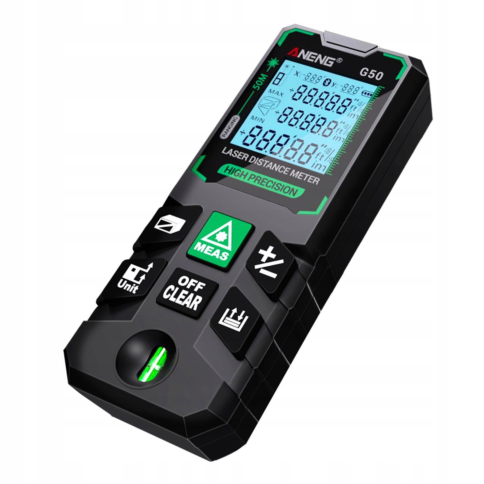 ANENG G50 SMART Precyzyjne Laser Rangefinder Green Laser Distance KL