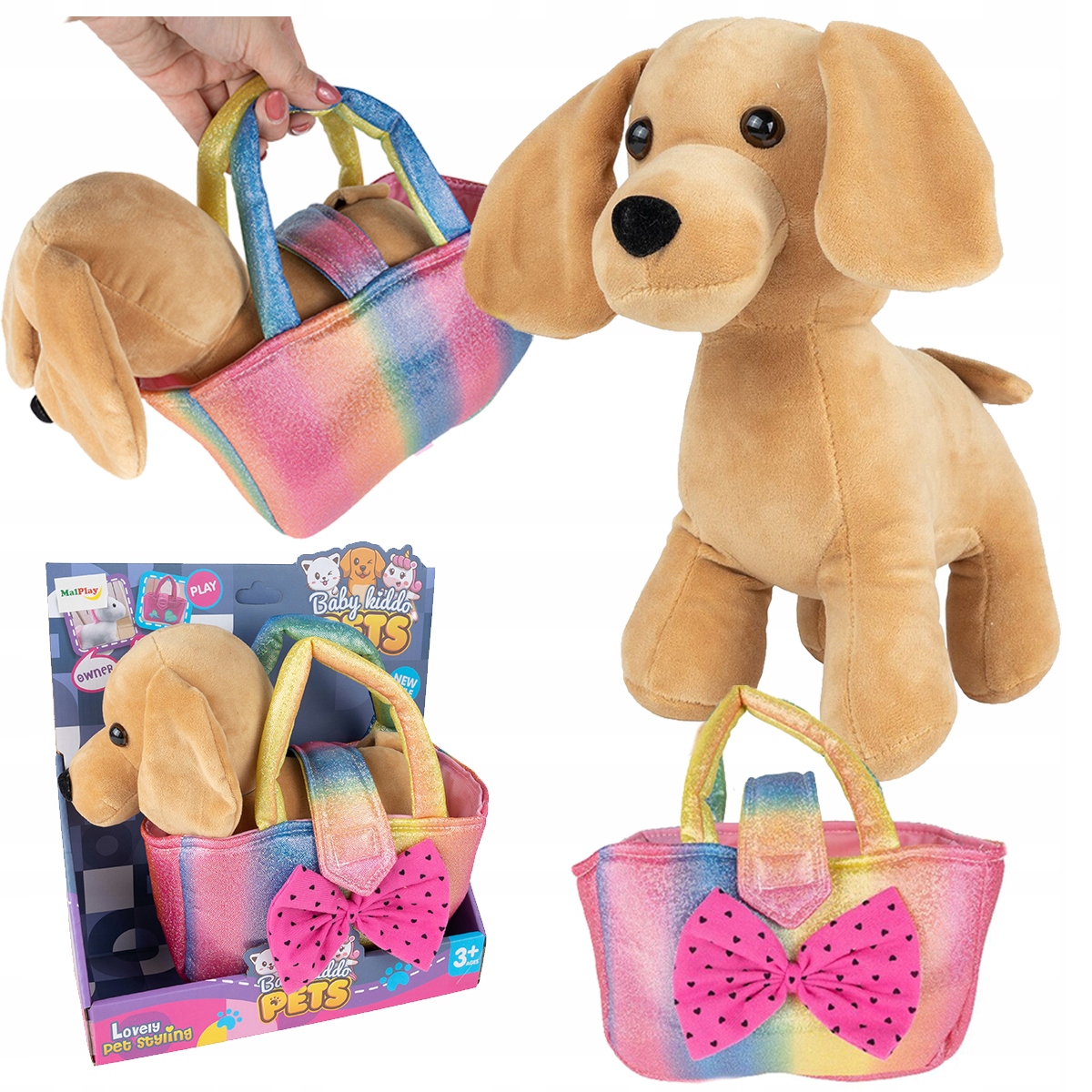 

Piesek Pies Mięciutki Pluszowy Maskotka w Torebce