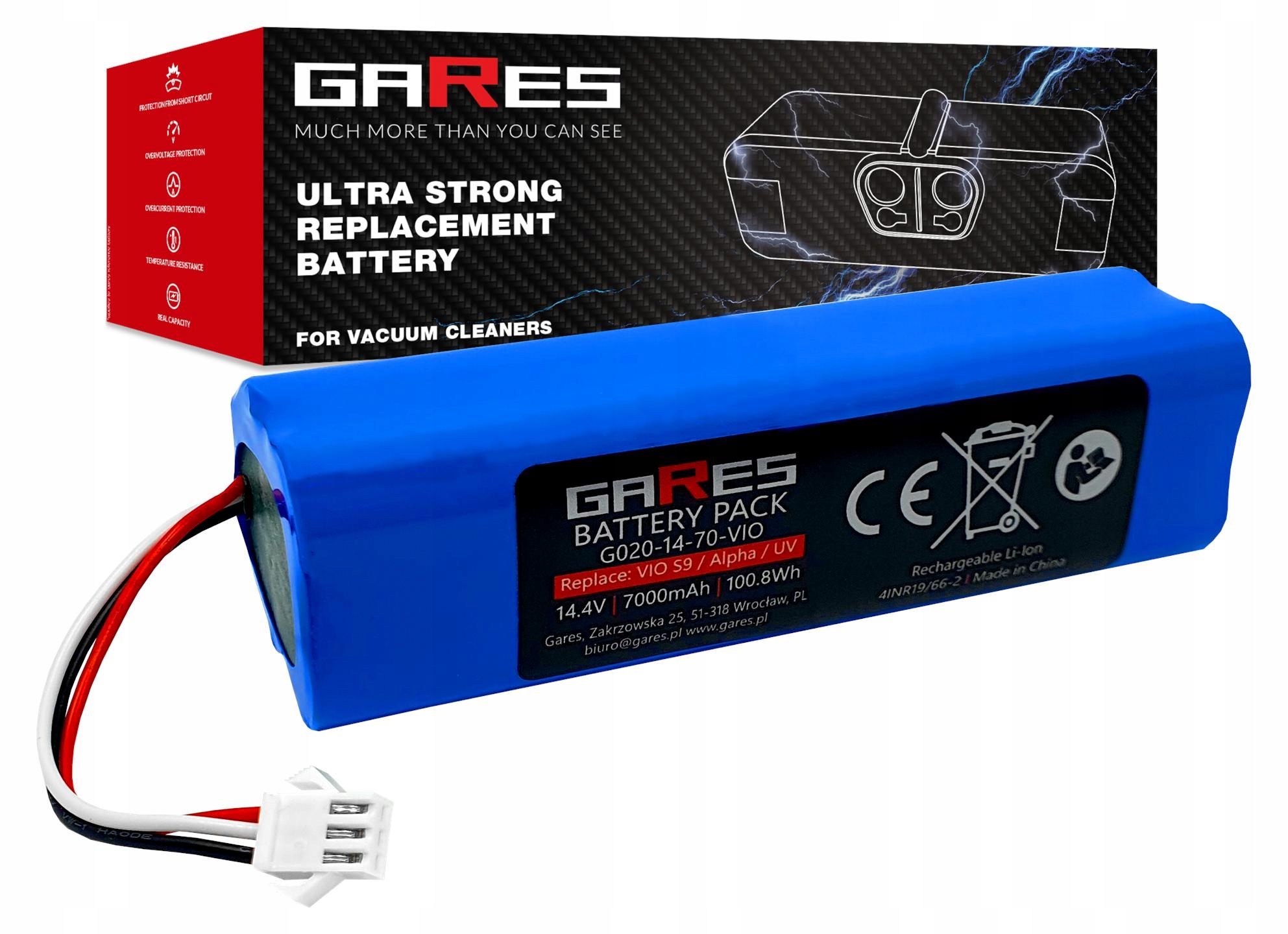 Baterie Akumulátor pro Concept VR3210 VR3520 VR3120 VR3205 14,4V 7Ah