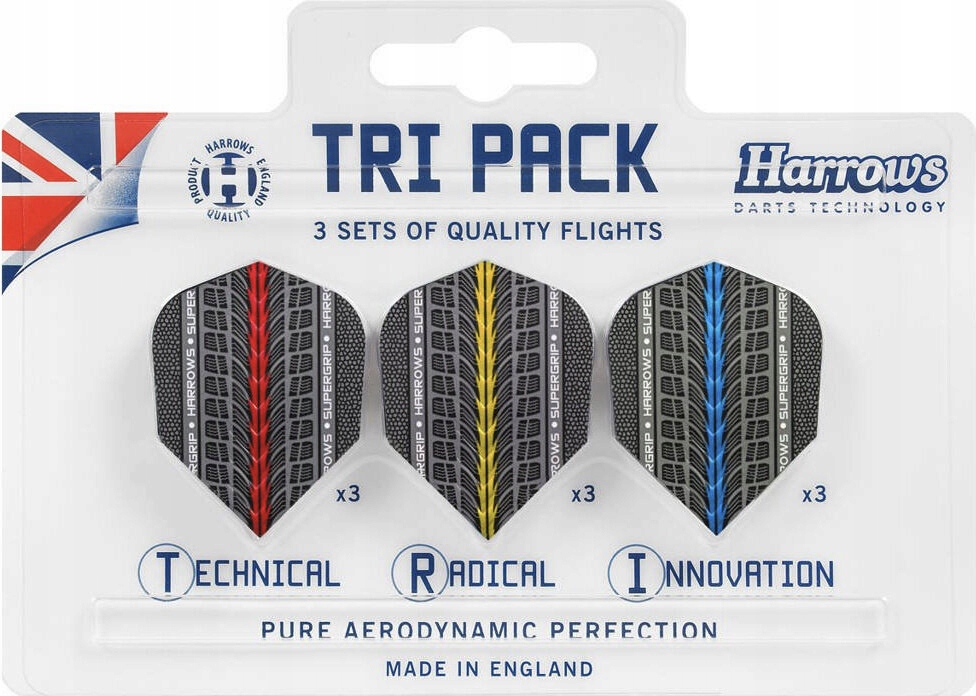 PIÓRKA HARROWS TRI PACK SUPERGRIP 3X3