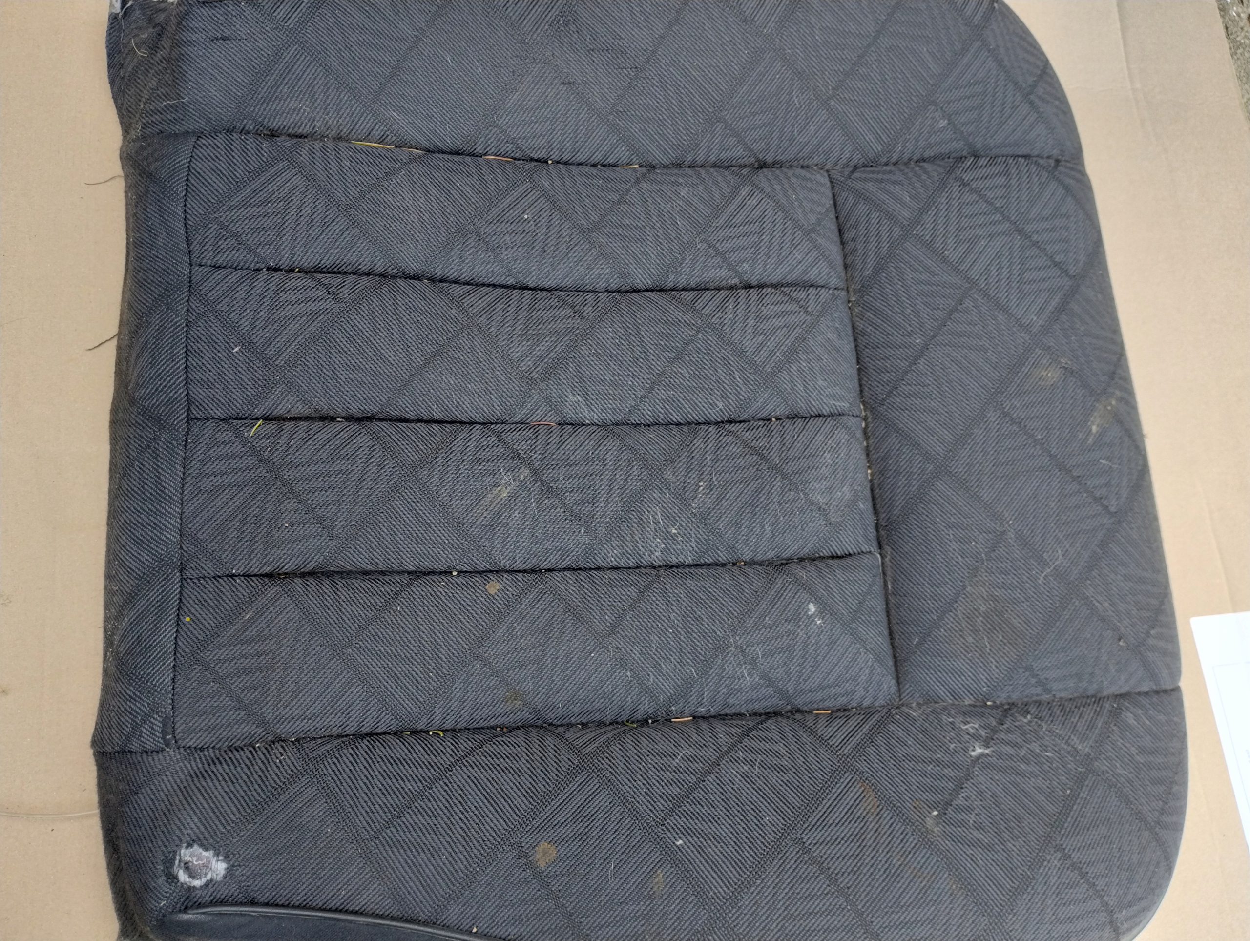 mercedes w124 material siedzisko seat front black,