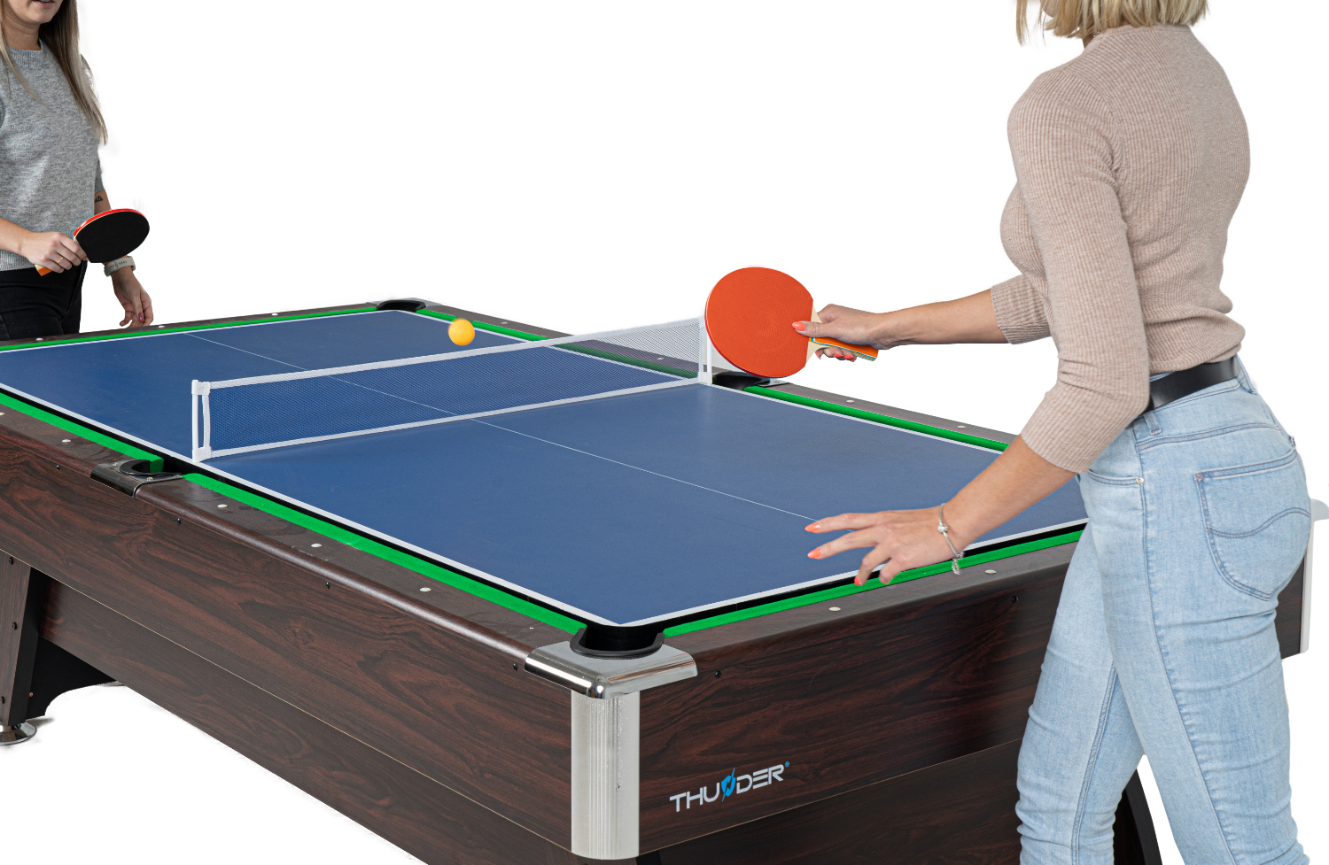 STÓŁ CYMBERGAJ 9FT DO BILARDA PING PONG Z NAKŁADKĄ Kod producenta BOLD-BROWN-9FT-HOCEKY-PING