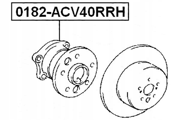 ŁOŻYSKO KOŁA TOYOTA TYŁ CAMRY (MCV3_, ACV3_, _XV3_